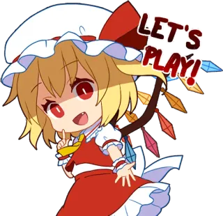 🙃 LET'S PLAY! anime, chibi, cute, girl, play, cartoon telegram sticker