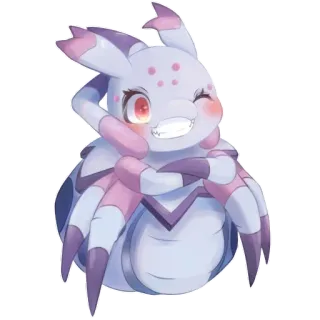 😉 spider, cute, anime, cartoon, kawaii, monster telegram sticker