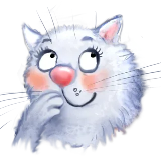 😽 cat, animal, cute, whimsical, illustration telegram sticker