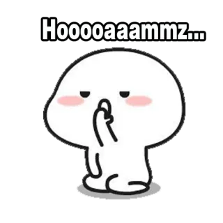 😴 Hooooaaammz... cute, funny, cartoon, gesture, emoji, middle finger telegram sticker