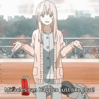 Kaori Miyazono @URKAWAIIWAIFU whatsapp stickers