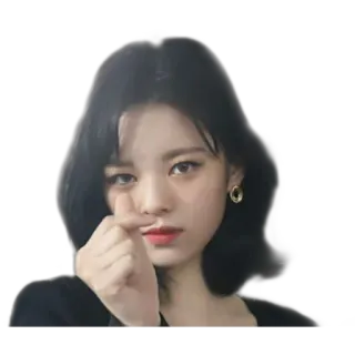 😘 kpop, garota, coração com os dedos, coreano, ídolo, ásia telegram sticker