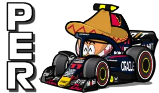 🇲🇽 PER 一级方程式, F1, 赛车, 汽车, 赛车运动, 车手, 红牛车队, 佩雷兹 telegram sticker