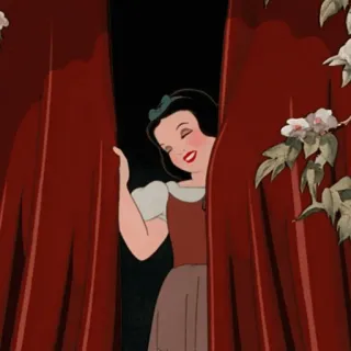 ☁️ Snow White Snow White and the Seven Dwarfs สโนว์ไวท์, ดิสนีย์, การ์ตูน, เทพนิยาย, เจ้าหญิง, แอนิเมชัน telegram sticker