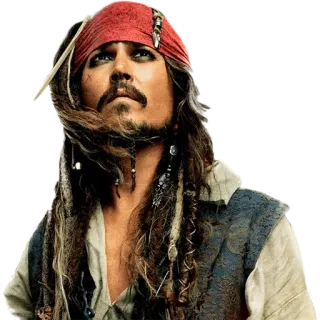 😴 Jack Sparrow Pirates of the Caribbean pirate, captain, movie, character, film, adventure, entertainment, fantasy telegram sticker