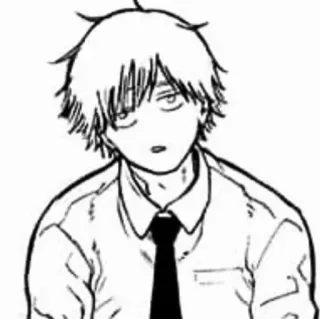 ⛓ Denji Chainsaw Man Anime, Manga, Charakter, Chainsaw Man, Denji whatsapp sticker