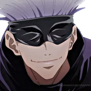 😊 Satoru Gojo Jujutsu Kaisen @animestickerchannel Anime, Gojo, Satoru Gojo, Jujutsu Kaisen, Personnage, Fanart telegram sticker