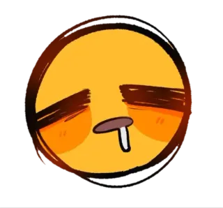 😪 Emoji, Schläfrig, Erschöpft, Müde, Cartoon, Illustration telegram sticker