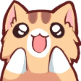 😃 kat, schattig, kawaii, dier, huisdier telegram sticker