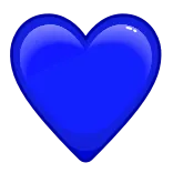 💙 heart, blue, love, emoji, symbol telegram sticker