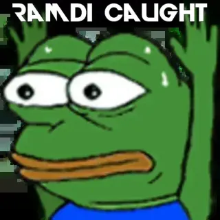 🔰 RAMDI CAUGHT Pepe de kikker, Meme, Grappig, Internetmeme whatsapp sticker