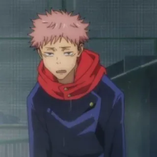 🍂 Yuji Itadori Jujutsu Kaisen Anime, Manga, Jujutsu Kaisen, Yuji Itadori, Charakter, Traurig whatsapp sticker
