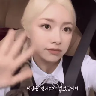 🌟 이날은 인터뷰가 있었습니다 whatsapp sticker
