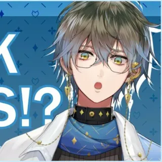 🦋 Ike Eveland IKE?! Anime, YouTuber Virtual, VTuber, Ike Eveland whatsapp sticker