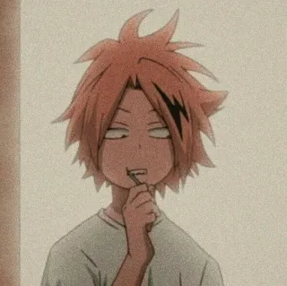 🥕 Denki Kaminari My Hero Academia Denki Kaminari, My Hero Academia, Anime, Personnage, Héros, Manga telegram sticker