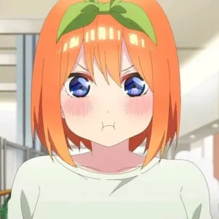 🍑 Yotsuba Nakano The Quintessential Quintuplets Anime, Fille, Mignon, En colère, Nakano Yotsuba, Quintessentielles Quintuplées telegram sticker