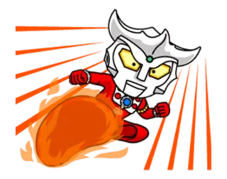 👊 Ultraman superhero, api, kartun, animasi, pahlawan telegram sticker