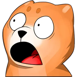 😳 в шоке, мультик, удивление, преувеличенный, эмоция, смешной telegram sticker