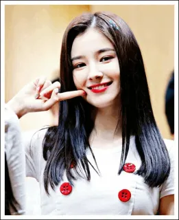 🥀 Frau, Porträt, Lächeln, Asiatisch, süß, glücklich, Mädchen, Schönheit whatsapp sticker