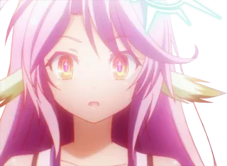 😲 Shiro No Game No Life Anime, Shiro, No Game No Life, Personaje, Chica whatsapp sticker