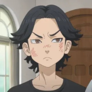 😠 Baji Keisuke Tokyo Revengers アニメ, 漫画, 東京リベンジャーズ, 羽宮一虎, キャラクター telegram sticker