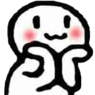 😱 cute, kawaii, character, cartoon, blob telegram sticker