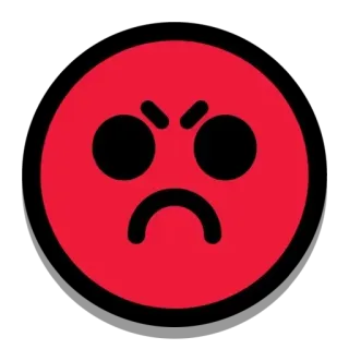 😡 이모지, 화난, 빨간색, 얼굴, 미친, 아이콘 telegram sticker