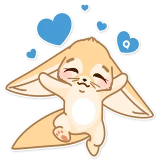 Лисёнок Аск telegram stickers