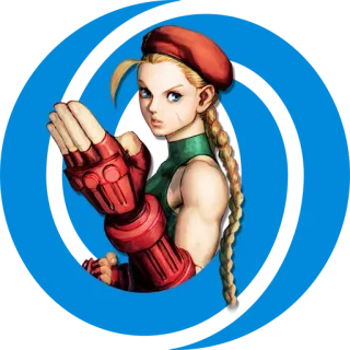 😃 Cammy Street Fighter Cammy, Street Fighter, Jeu vidéo, Combattant, Tresses telegram sticker