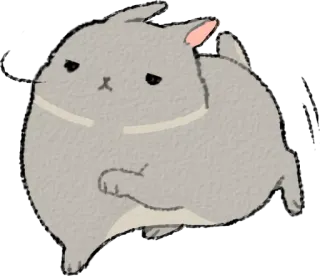 😒 Hase, Häschen, niedlich, Tier, Cartoon telegram sticker