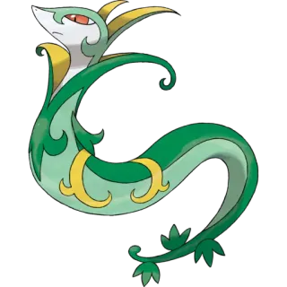 🐉 Snivy Pokemon Pokemon, Snivy, snake, grass type, video game, anime telegram sticker