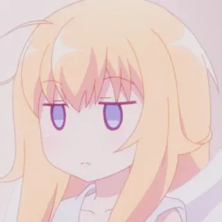🕸 Anime, Kreskówka, Manga, Słodkie, Postać, Dziewczyna, Blond telegram sticker