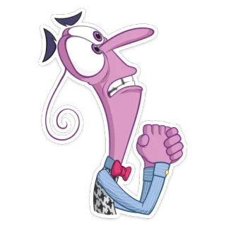 🙏 Fear Inside Out fear, anxiety, cartoon, emotion, inside out, pixar, disney telegram sticker