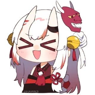 😂 @HAWKS Anime, Cartone animato, Carino, Kawaii, Fanart, Personaggio, Illustrazione whatsapp sticker