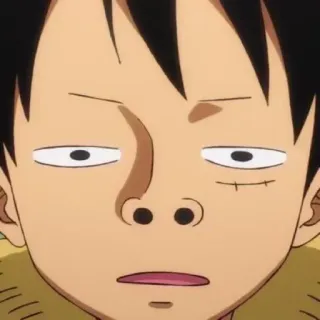 🥸 Monkey D. Luffy One Piece Аниме, Манга, Смешные, Глупые, Мультфильм, Ван Пис, Луффи telegram sticker
