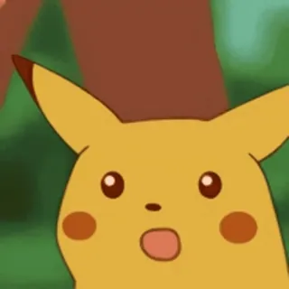 😲 Pikachu Pokemon pikachu, pokemon, schockiert, überrascht, cartoon, anime telegram sticker