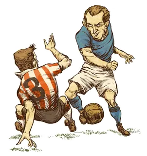 😄 soccer, football, sports, cartoon, illustration, players, game telegram sticker