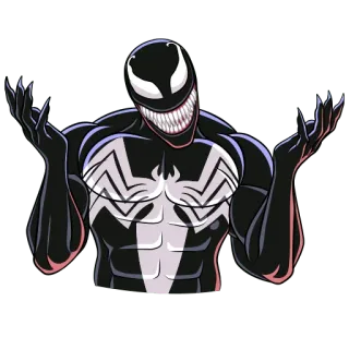 🤷‍♂️ Venom Superheld, Marvel, Bösewicht, Symbiont, Comics whatsapp sticker