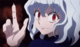 🙅♂️ Neferpitou Hunter x Hunter Anime, Postać, Kreskówka, Hunter x Hunter, Neferpitou telegram sticker