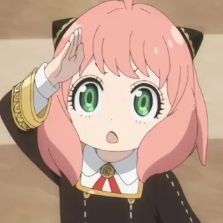🥜 Anya Forger Spy × Family anime, manga, spy family, anya, forger, cartoon, girl whatsapp sticker