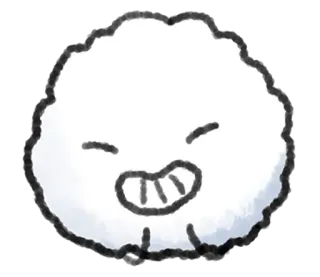💭 雲, かわいい, 可愛い, 漫画, 笑顔, ふわふわ telegram sticker