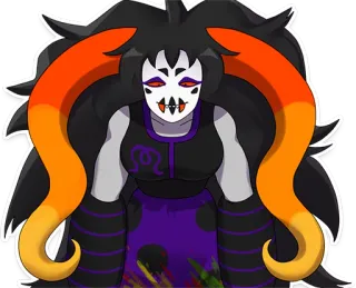 😊 Her Imperious Condescension Homestuck Homestuck, Her Imperious Condescension, Тролль, Персонаж, Комикс, Веб-комикс telegram sticker