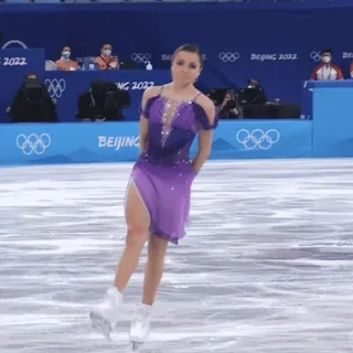 👏 patinage artistique, athlète, Jeux olympiques, patinage sur glace, sport, compétition, performance whatsapp sticker