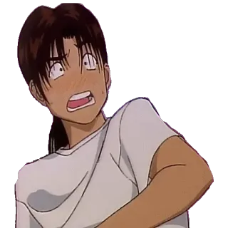 😦 anime, scared, character, worried, fear, expression telegram sticker