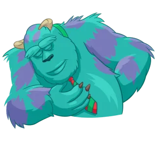 😌 Sully Monsters, Inc. Sully, James P. Sullivan, Die Monster AG, Disney, Pixar, Zeichentrick, Monster telegram sticker