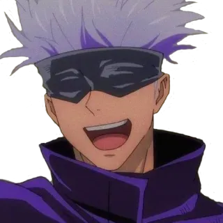 😄 Satoru Gojo Jujutsu Kaisen อนิเมะ, มังงะ, โกโจ, โกโจ ซาโตรุ, มหาเวทย์ผนึกมาร, ตัวละคร telegram sticker