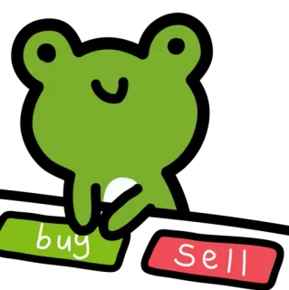🟩 buy sell rã, negociação, comprar, vender, financeiro, meme telegram sticker
