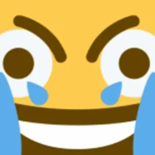 😂 Эмодзи, Смех, Слезы, Плач, Счастливый telegram sticker