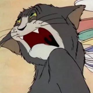 😩 gato, desenho animado, animal, animal de estimação, meme, engraçado telegram sticker