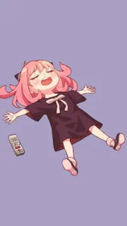 😵 Anya Forger Spy x Family 动漫, 间谍过家家, 阿尼亚·福杰, 可爱, Q版 telegram sticker
